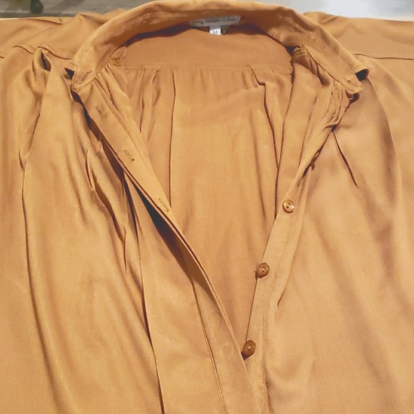 YOUNG FABULOUS AND BROKE NWT COPPER TUNIC SHIRT DRESS SZ MEDIUM - Picture 3 of 12